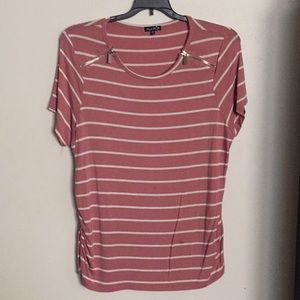 Pink striped shirt
